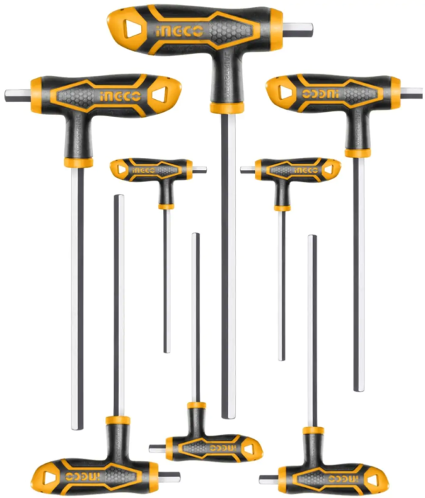 HHKT8081 Juego De Allen Largo Con Mango En T (8Pcs) Industrial